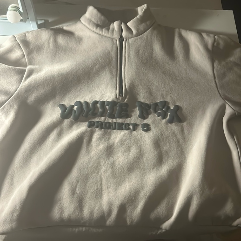 White Fox Project 5 Zip Up Sweater